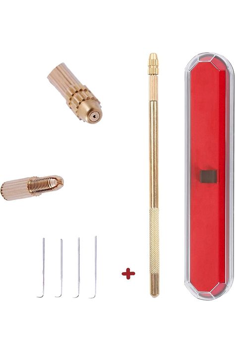 Ventilating Needle for Lace Wig - AliLeader Brass Ventilating Holder and 4 Different Size Stainless Steel Needles (1-1, 1-2, 2-3, 3-4) for Make/Repair Lace Wig Needles Ventilating Needle, Hairstyles Ideas, Lace Wig, Lace Wigs, Wig Hairstyles, Beauty And Personal Care, Black Women, Wigs, Repair