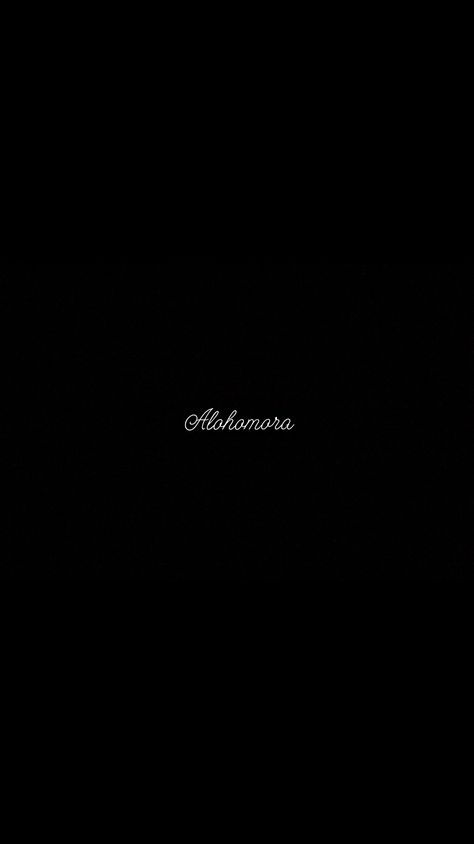 Harry Potter Alohomora Wallpaper, Harry Potter Black Wallpaper, Blackandwhite Wallpaper, Spells Magic, Harry Potter Spells, Harry Potter Wallpaper, Harry Potter Aesthetic, Black Aesthetic Wallpaper, Black Wallpaper