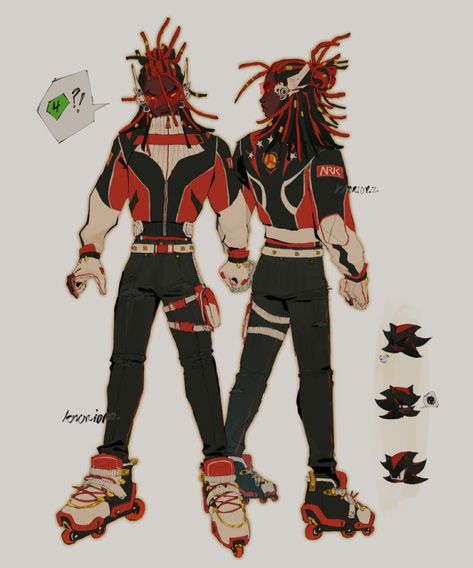 Shadow The Hedgehog Inspired Fits, Sonic And Shadow Outfits, Shadow The Hedgehog Redesign, Sonic And Shadow Human, Sonic Human Design, Sonic As Human, Human Sonic Characters, Sonic Characters As Humans, Sonic The Hedgehog Human