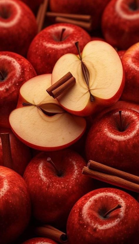 Red Apple Aesthetic, Fruit Wallpaper Photography, Aesthetic Fruits, Apples Photography, Apple Christmas, Apple Core, Fruit Picture, Red Apples, Fruit Wallpaper