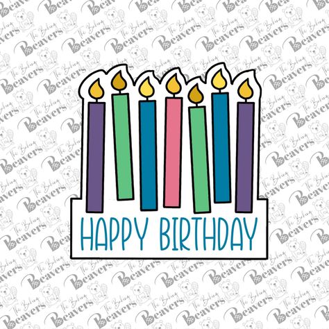 Cookie cutter shaped like a birthday candle, perfect for decorating birthday cakes and#birthdayfont #happybirthday #fontdesign #celebration #birthdaywishes Cookie Font, Birthday Candle Cookies, Projector Images, Candle Clipart, Happy Birthday Font, Decorating Birthday, Happy Birthday Cookie, Flooding Cookies, Cookies Birthday