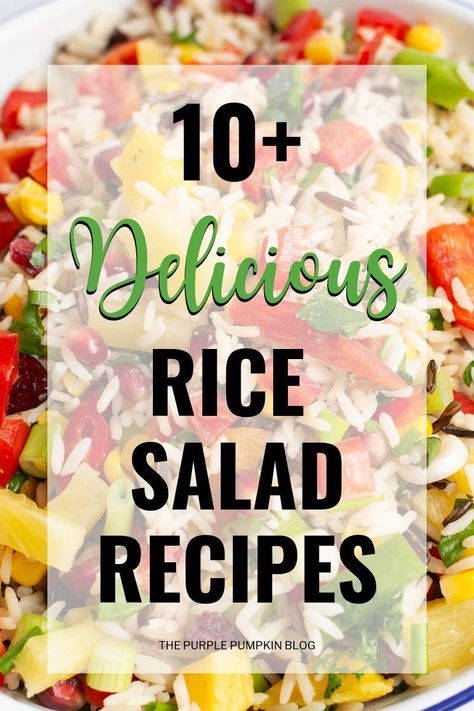 Rice And Salad Bowls, Cold Rice Side Dishes, Cold Rice Bowls, Cold Rice Dishes, Cold Rice Bowls For Lunch, Cold Rice Recipes, Rice Salad Recipes Easy, Summer Rice Salad Recipes, Antipasto Rice Salad