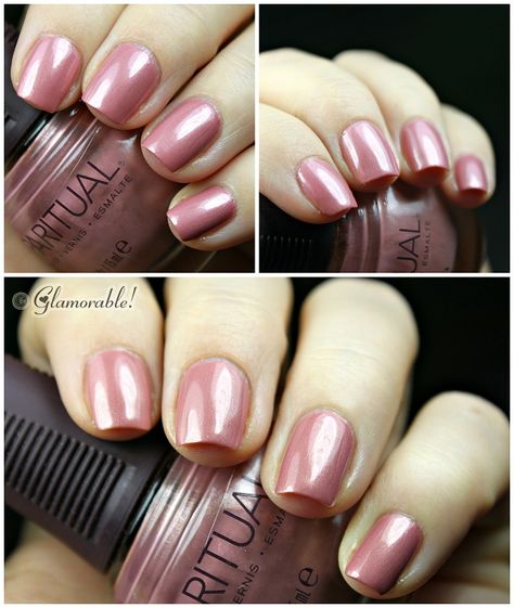 SpaRitual Home Body Swatches and Review | Glamorable! Home Body, Mauve Pink, Pop Of Color, Nail Polish, Nails, Hair, Pink, Color