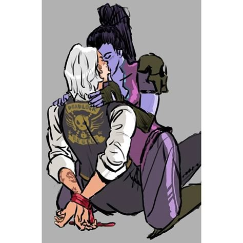 Ash X Widowmaker, Ouihaw Fanart, Widow Maker, Sombra Overwatch, Overwatch Fanart, Cartoon Ships, Overwatch Comic, Overwatch Fan Art, Overwatch 2