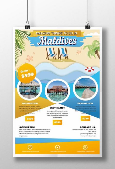 Travel Brochure School Project, Maldives Tourism, Maldives Tour, Blue Suitcase, Technology Posters, Maldives Honeymoon, Tourism Poster, Maldives Island, Maldives Travel