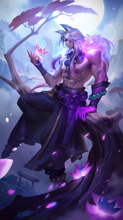 ArtStation - Spirit Blossom Sett Fanart Spirit Blossom Yone Fanart, League Of Legends Spirit Blossom, Sett Lol Icons, Spirit Blossom Sett Fanart, Sett League Of Legends Wallpaper, Spirit Blossom Yone, League Of Legends Sett, Spirit Blossom Aphelios, Spirit Blossom