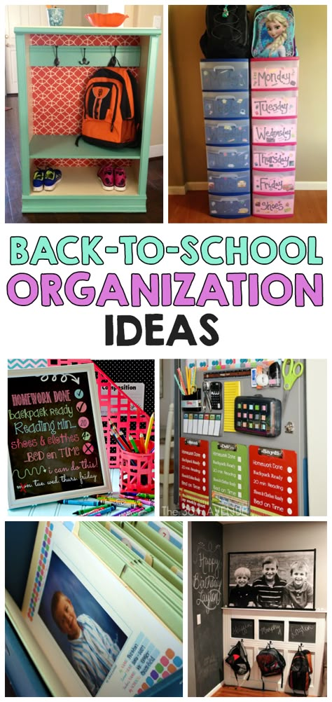 Back To School Organization Ideas School Organization Ideas, Kids School Organization, Diy School Organization, Back To School Organization, Diy Back To School, Back To School Hacks, Organization Apps, Putao, Easy Arts And Crafts