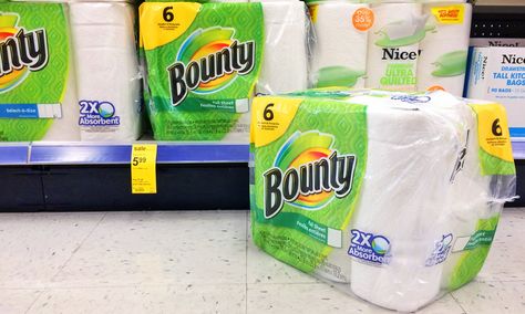 Bounty Paper Towels 6-Pack, $4.99 at Walgreens! Bounty Paper Towels, Soap Packaging Design, College Packing, House Essentials, Soap Packaging, Paper Towel Roll Crafts, Sheet Sizes, White Towels, Office Max