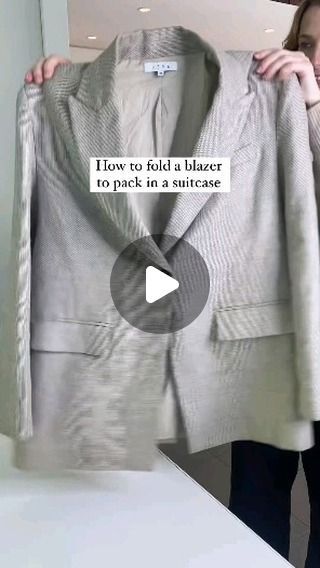 Fashions Of Kings on Instagram: "How to fold a blazer to pack in your suitcase  #blazer # fold #foldingclothes #pack #travel #suitcase" How To Fold Coats For Travel, Fold Suit Jacket, Packing Ideas, Travel Suitcase, How To Fold, Folding Clothes, Sports Jacket, Suit Jacket, Blazer