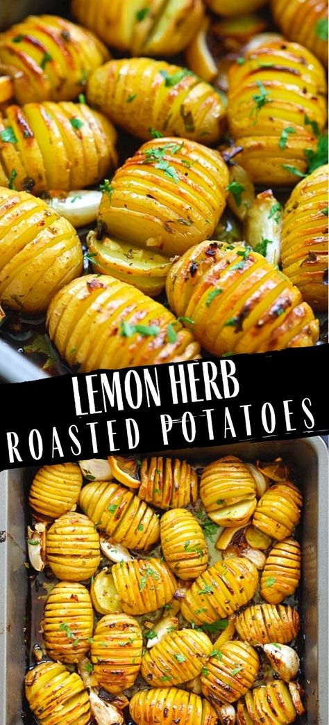 Vegan Yellow Potato Recipes, Lemon Garlic Recipes, Golden Roasted Potatoes, Yellow Potato Recipes Side Dishes, What To Make With Yellow Potatoes, Yellow Savory Food, Easter Roasted Potatoes, Gold Potato Recipes Easy, Yellow Roasted Potatoes