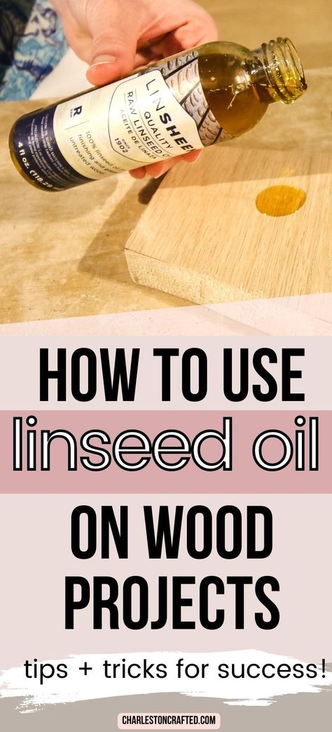 Oil For Wood Furniture, Linseed Oil On Wood Furniture, Wood Oil Diy, Boiled Linseed Oil Finish, Oiling Wood, Staining Plywood, Diy Wood Cleaner, Linseed Oil On Wood, Woodworking Finishes