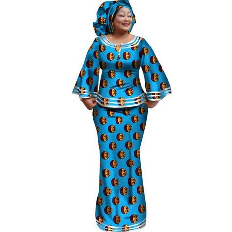 A Shape Gown Ankara Long, Kitenge Designs For Older Women, Gown Ankara, Top And Long Skirt, Couture 2024, African Fashion Designers, African Fashion Skirts, African Wear Dresses, Afrikaanse Mode