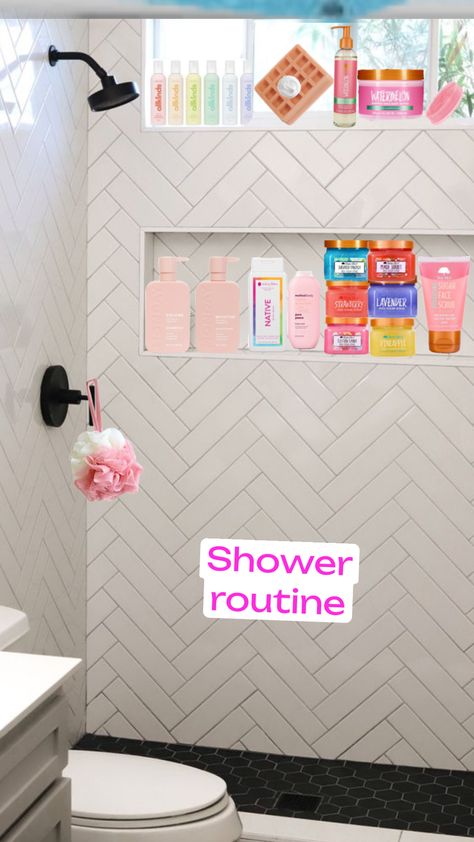 #shower #preppy Shower Organization Aesthetic, Shower Preppy, Preppy Shuffles, Organization Aesthetic, Cute Cheer Pictures, Aesthetic Preppy, Shower Organization, Preppy Room, Cheer Pictures