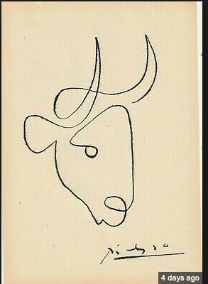 Picasso Drawing Sketches, Modernist Tattoo, Bull Sketch Tattoo, Picasso Line Art Tattoo, Minimalist Graffiti, Picasso Tattoo Line, Picasso Bull Tattoo, Picasso Line Drawing Animals, Picasso Tattoo