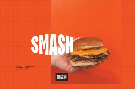 Smash Burger Brand Identity :: Behance Burger Branding, Beer Burger, Restaurant Identity, Cloud Kitchen, Burger Menu, Burger Places, Mini Burgers, Burger Restaurant, Smash Burger