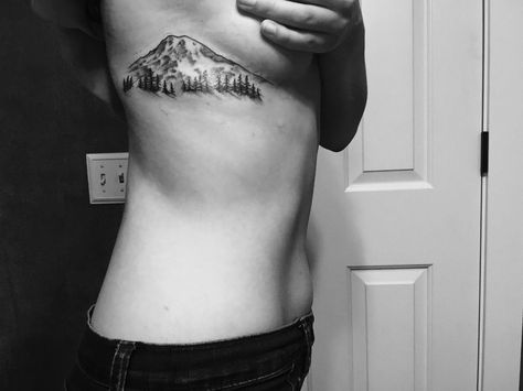 tattoo of Mt. Rainier #pnw My Rainier Tattoo, Pnw Tattoos For Women, Rainier Tattoo, Mount Rainier Tattoo Simple, Mt Rainer Tattoo, Mount Rainier Tattoo, Mt Katahdin Tattoo, Mt Rainier Tattoo, Pnw Tattoo Washington