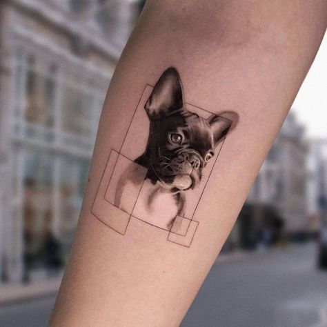 Images Of Tattoos, English Bulldog Tattoo, France Tattoo, French Bulldog Tattoo, Pug Tattoo, P Tattoo, Awareness Tattoo, Bulldog Tattoo, French Bulldog Art