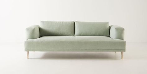 Ellis Mint Green Linen Sofa Pastel Green Room, Green Linen Sofa, Handmade Logo, Green Couch, Green Sofa, Green Room, Couch Set, Linen Sofa, Pastel Green