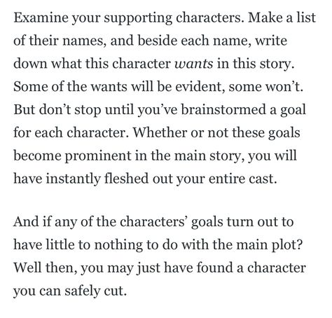 How to Examine Supporting Characters [ source unknown ] Supporting Characters, Writing Characters, Lists To Make, Source Unknown, Writing, Drawings, Quick Saves