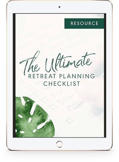 ULTIMATE RETREAT CHECKLIST Retreat Planning, Nitty Gritty, Planning Checklist, Service Based Business, Lost Money, Business Building, Planning Process, The Hard Way, Marketing