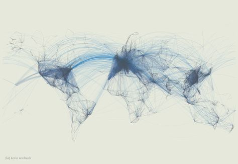 Flight Routes World Map Air Traffic Flight Patterns - Etsy Travel Map Pins, Flight Patterns, Blue Map, Poster Blue, Human Evolution, Travel Theme Wedding, Wall Map, Route Map, Map Gifts