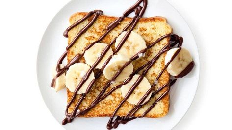 Overnight Oats Ideas, Oats Ideas, French Toast Toppings, Banana Toast, Banana French Toast, Best French Toast, Beautiful Breakfast, Make French Toast, Banana Nutella