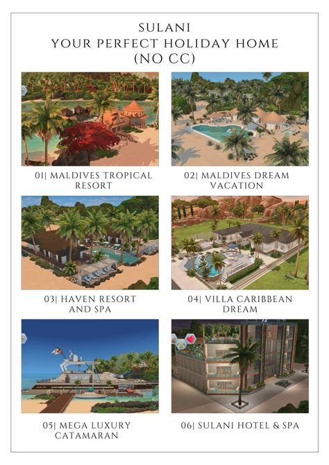 Sims 4 Resort, Dreams Resorts, Open Air Cinema, Tropical Resort, Outdoor Cafe, Home Gallery, Resort And Spa, Beach Rentals, Sims Community