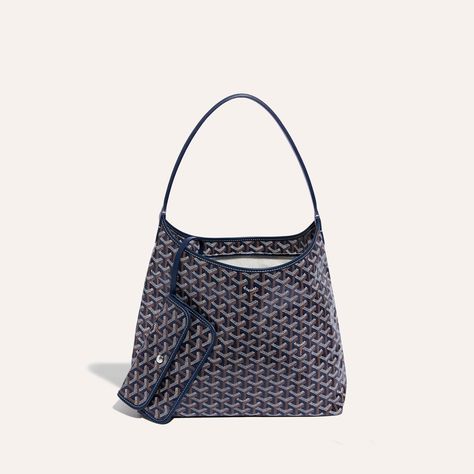 Bohème Hobo Bag Maison Goyard Goyard Boheme, Snap Fasteners, Hobo Bag, Fashion Handbags, Leather Handle, Calf Skin, Saint Laurent, Fendi, Pouch