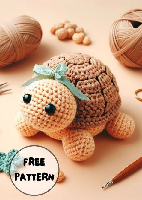 Tiny Turtle Amigurumi Free Pattern, Cute Turtle Crochet Pattern Free, Turtle Knitting Pattern Free, Free Crochet Pattern For Turtle, Free Crochet Pattern Turtle, Free Turtle Crochet Pattern, Free Crochet Turtle Patterns, Turtle Crochet Pattern Free, Turtle Amigurumi Free Pattern