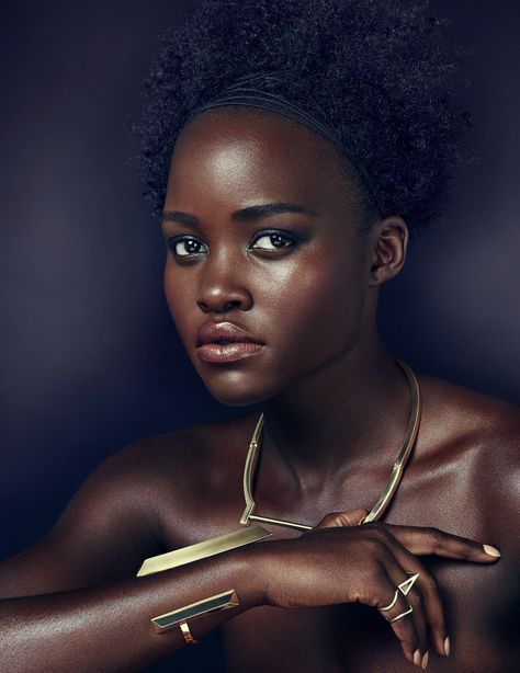 Lupita Nyong'o in Elle UK January 2016 by Kai Z Feng Images Beautiful, Lupita Nyong, Lupita Nyongo, Lupita Nyong'o, Most Beautiful People, Afro Art, African Beauty, Black Is Beautiful, Beauty Photography