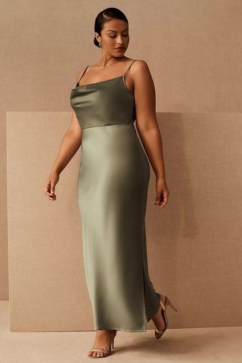 Bridesmaid Dresses Canada, Bhldn Bridesmaid, Midi Bridesmaid Dress, Sage Green Bridesmaid Dress, Europe Wedding, Sage Dress, Olive Dress, Plus Size Bridesmaid, Green Bridesmaid