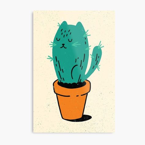 Desenhos Love, Cactus Tattoo, Cactus Cat, Artsy Aesthetic, Cactus Art, Cat Illustration, Cat Tattoo, Cat Drawing, Cute Illustration