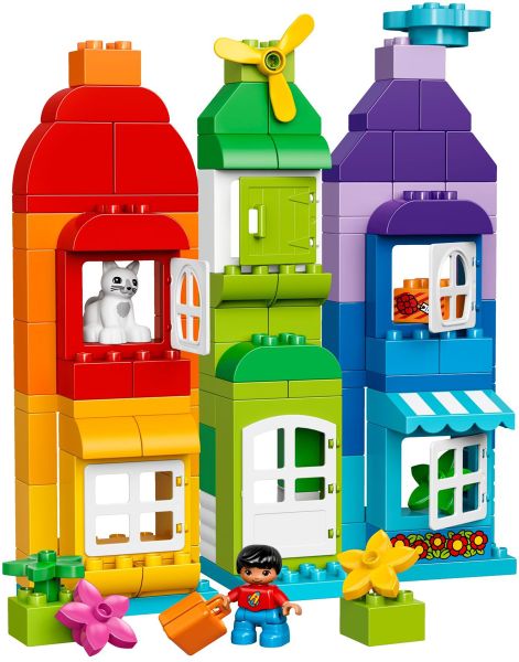 Lego Duplo Train, Lego Duplo Sets, City Houses, Lego Shop, Lego Diy, Lego Activities, Lego Blocks, Lego Creative, Creative Box