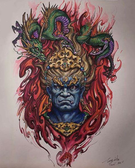 Artwork by: Tony Hu Location: Toronto ON, Canada Artist's IG: @tonyhutattoo #irezumicollective Tattoo Fudo, Fudo Tattoo, Toronto Tattoo, Tattoo Toronto, Japanese Dragon Tattoos, Full Back Tattoos, Tattoo Ideas For Men, Dragon Sketch, Irezumi Tattoos