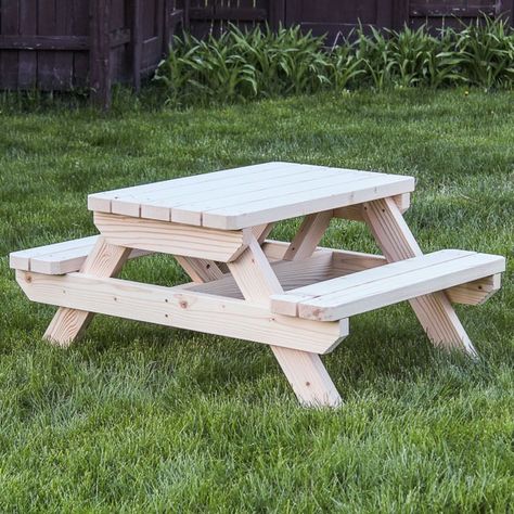 Outdoor Plans Archives - Saws on Skates Diy Kids Picnic Table, Kids Picnic Table Plans, Outdoor Kids Play Area, Backyard Escape, Diy Picnic Table, Picnic Table Plans, Kids Picnic Table, Summertime Crafts, Kids Picnic