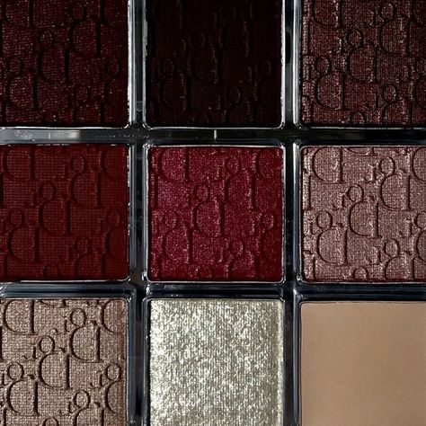 Brown Moodboard Aesthetic, Dior Eyeshadow Palette, Dior Eyeshadow, Cherry Wine, Fancy Makeup, Brown Eyeshadow, Eyeshadow Palettes, Makeup Palette, Pretty Makeup