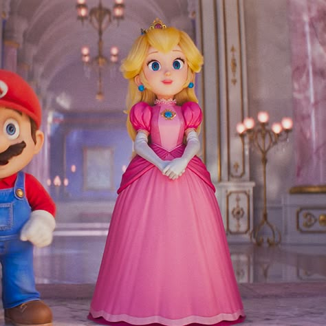 Super Mario Movie Princess Peach, Movie Princess Peach, Peach Mario Movie, Mario Movie Princess Peach, Princess Peach Super Mario Movie, Princess Peach Mario Movie, Princess Peach Movie, Princess Peach Halloween Costume, Princess Peach Halloween