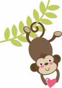 Silhouette Design Store - View Design #39061: monkey on vine Monkey Wedding, Monkey Svg, Cute Svg, Cartoon Monkey, Silhouette Online Store, Card Images, Cute Monkey, Cricut Explore Air, Cute Clipart