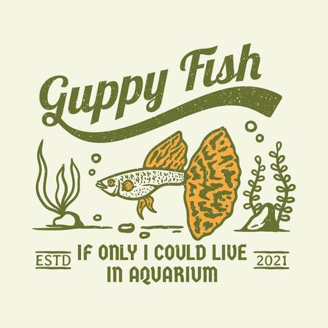 Logotipo vintage de pez guppy de cola am... | Premium Vector #Freepik #vector #fondo #logo #vintage #tarjeta Fish Guppy, Pet Shop Logo, Guppy Fish, Fish Logo, Logo Vintage, Reference Photos, Shop Logo, Art Reference Photos, Pet Shop