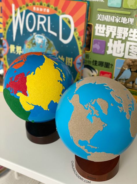 Favorite World Globes for Kids of All Ages (Bilingual) Learn Geography, Easy Learning Activities, Globe Projects, Kids Globe, Homemade Bookmarks, Continents And Countries, Montessori Color, Globe Crafts, Continents And Oceans