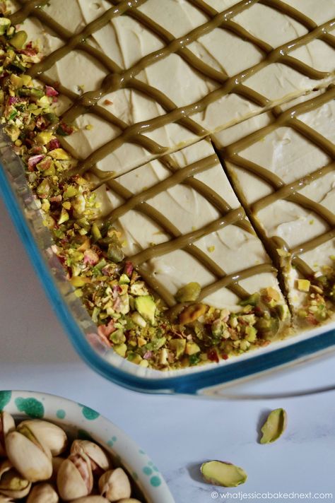 Pistachio Tiramisu Recipe, Pistachio Tiramisu, Pistachio Paste, Homemade Tiramisu, Mascarpone Filling, Pistachio Recipes, Middle Eastern Desserts, Colorful Desserts, Eggless Recipes