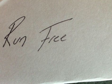 One of my first tattoos will be Run Free, written in Ben Bruce's handwriting, as shown, on my wrists Asking Alexandria Tattoos, Alexandria Tattoo, First Tattoos, Ben Bruce, Hand Writing, Asking Alexandria, First Tattoo, Handwriting, Tattoo Ideas