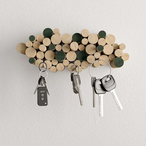 Diy Key Rack, Key Rack Diy, Lego Diy, Key Rack, Gifts Holiday, Diy Inspiration, Phone Holder, Wind Chimes, Key Chain