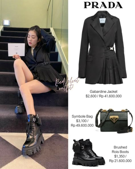 Irene Fashion, Prada Outfits, Tv Clothes, Fashion Outfits Korean, Korean Fashion Kpop, Fashion Kpop, Fashion Idol, Fashion Vocabulary, Trendy Dress Outfits