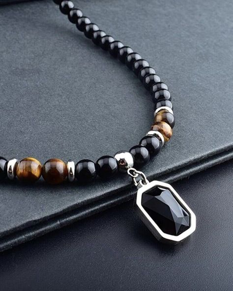 Black And Brown Pendant - Obsidian And Tiger Ever Crystal Mens Jewellery  | eBay Men Pendant, Mens Jewellery, Eu Countries, Costume Jewelry Necklaces, Jewellery And Watches, Costume Jewelry, The Man, Black And Brown, Jewelry Necklace Pendant