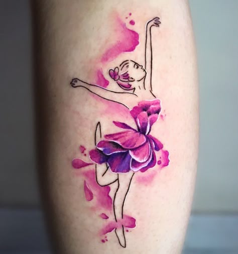 Ballet Tattoo, Ballet Tattoos, Ballerina Tattoo, Simple Compass Tattoo, Nebula Tattoo, Dancer Tattoo, Arrow Tattoos For Women, Dance Tattoo, Family Tattoo Designs