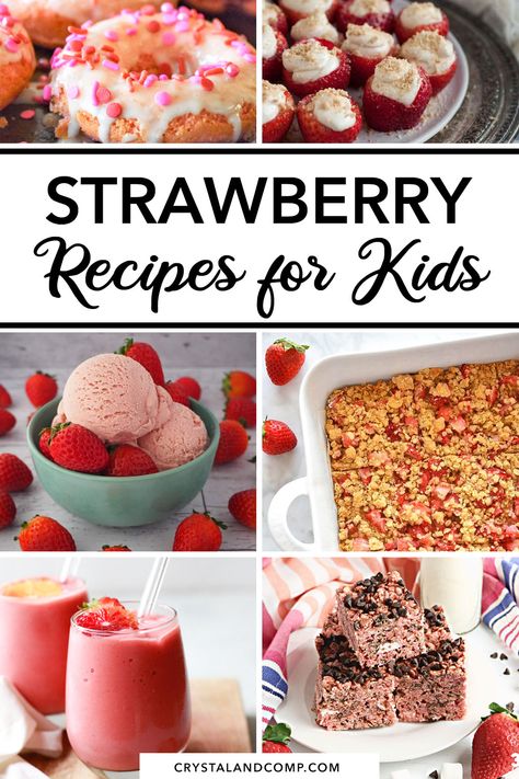 Toddler Strawberry Recipes, Fun Strawberry Recipes, Strawberry Fruit Snacks Homemade, Easy Healthy Strawberry Recipes, Strawberry Snack Ideas Healthy, Healthy Strawberry Dessert, Strawberry Recipes Easy, Strawberry Treats, Healthy Strawberry