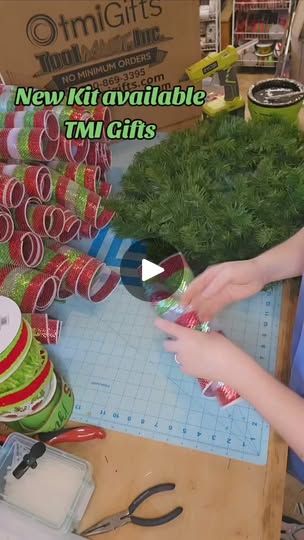 148K views · 1.6K reactions | New tutorial drops today on YT at 6pm CST. Grab your kit from TMI Gifts and follow along. Use Code OWL20 for 20% off. #decor #wreath #collab #homedecor #wreathmaker #howto #tutorial #grinch | Southern Owls Christmas Reef Diy, How To Make A Grinch Wreath, Green Wreath Ideas, Grinch Christmas Wreath Ideas, Grinch Garland Diy, Grinch Christmas Wreath Diy, Grinch Wreath Ideas, Grinch Wreath Diy, Diy Grinch Wreath