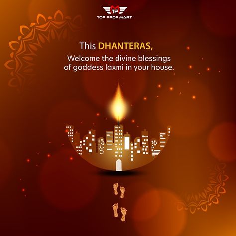 May divine blessings of Goddess Laxmi bestow on you bountiful fortune.💰💰 #toppropmart #HappyDhanteras Diwali Wishes Creative Ads, Diwali Creative Ads Ideas For Real Estate, Dhanteras Post For Real Estate, Deepavali Creative Ads, Diwali Post For Real Estate, Diwali Wish Post, Diwali Creative Ads For Real Estate, Dhanteras Creative Ads Real Estate, Happy Diwali Social Media Post