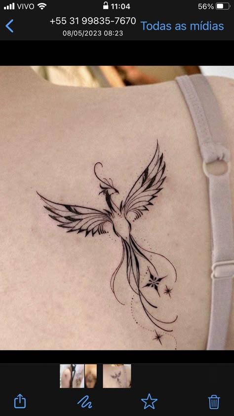 #MiniTattoos #SmallTattooDesigns #TinyTattooIdeas #MinimalistTattoos #SmallInk #TinyTats #LittleTattoos #MicroTattoos #PetiteTattoos #SmallTattooArt Feniks Tattoo, Phoenix Tattoo Ideas, Small Phoenix Tattoos, Taboo Tattoo, Horoscope Tattoos, Hand Tattoos For Girls, Phoenix Tattoo Design, Petite Tattoos, Fire Tattoo